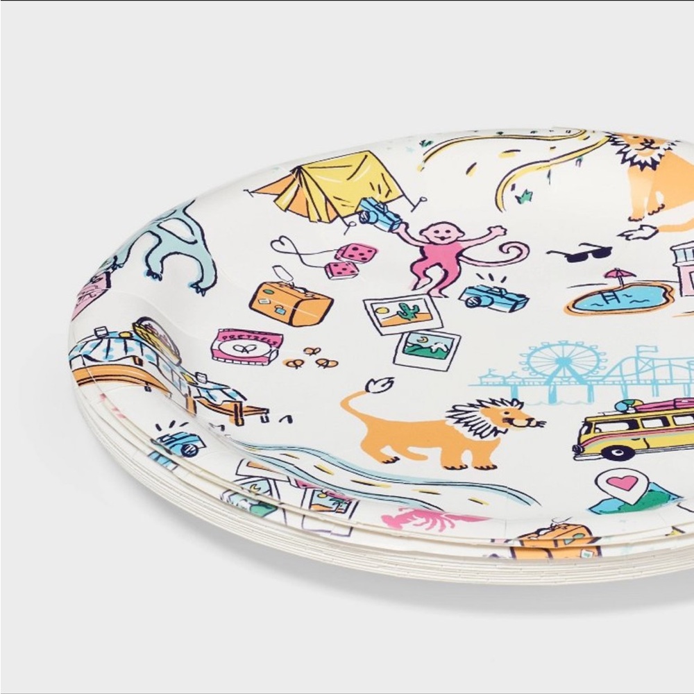 NWT Rabbit x Target 10ct Assorted Paper Plate Set - Roller - Picture 3 of 5